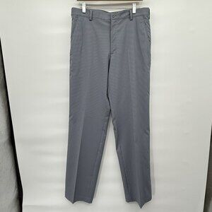 Nike Golf Pants Mens 32x34 Gray Pin Stripes Flat Front DryFit‎ Chino 335936-065